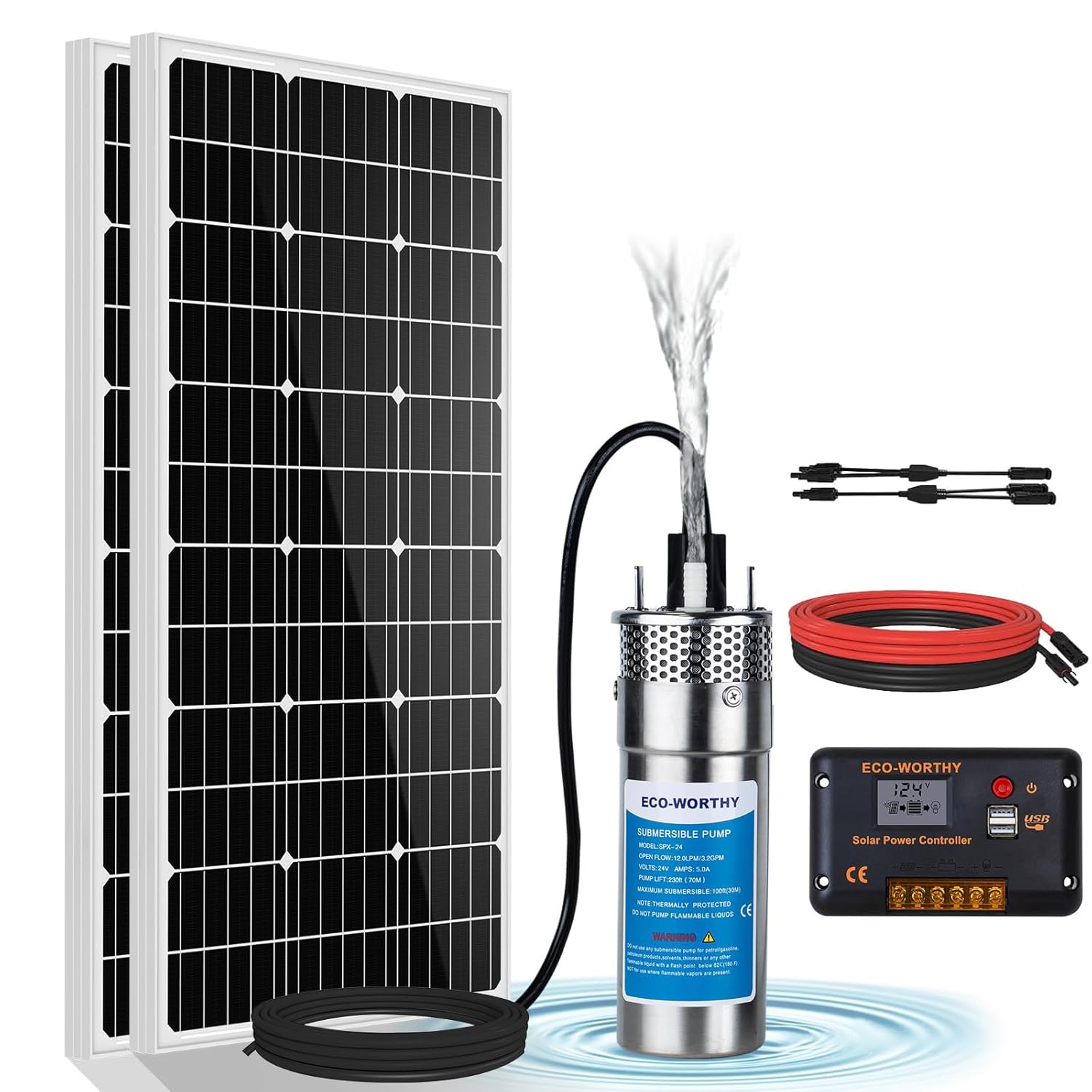 Off Grid Solar Kit - Solar Well Pump Kit 12V DC