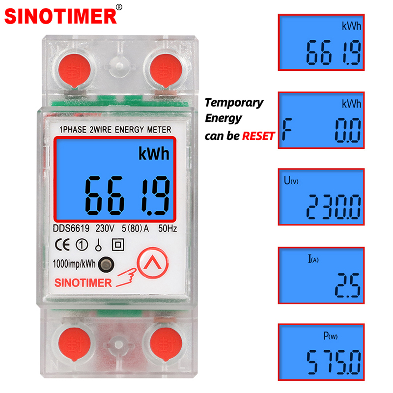Renewable Energy Demonstration Kit - Din Rail LCD Digital Backlight Single
