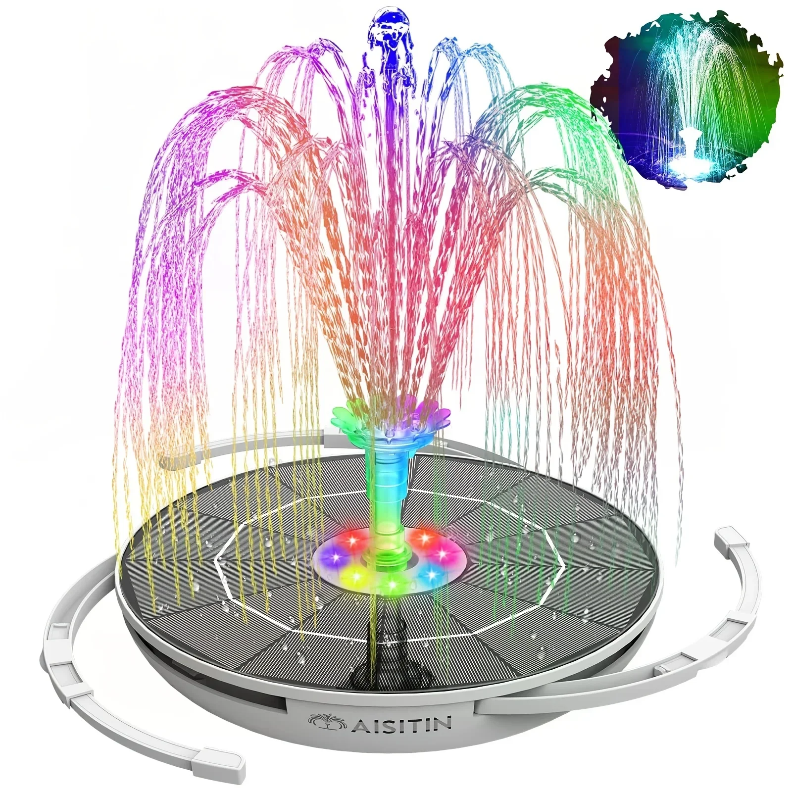 Solar Pool Pump Kit - 6.5W LED Solar Fountain Pump with