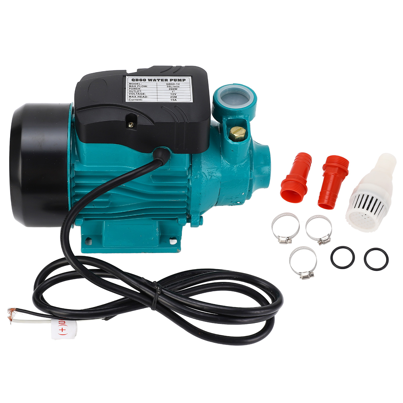 Solar Pool Pump Kit - 12V/24V Solar DC Vortex Pump 200W