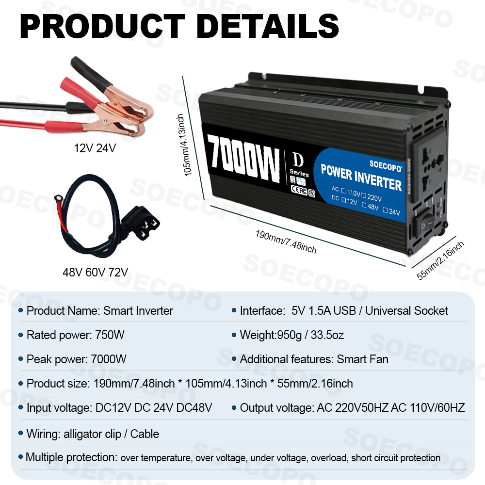 SOECOPO 7000W Peak Solar Syste - Off Grid Solar Kit 리뷰 및 가격