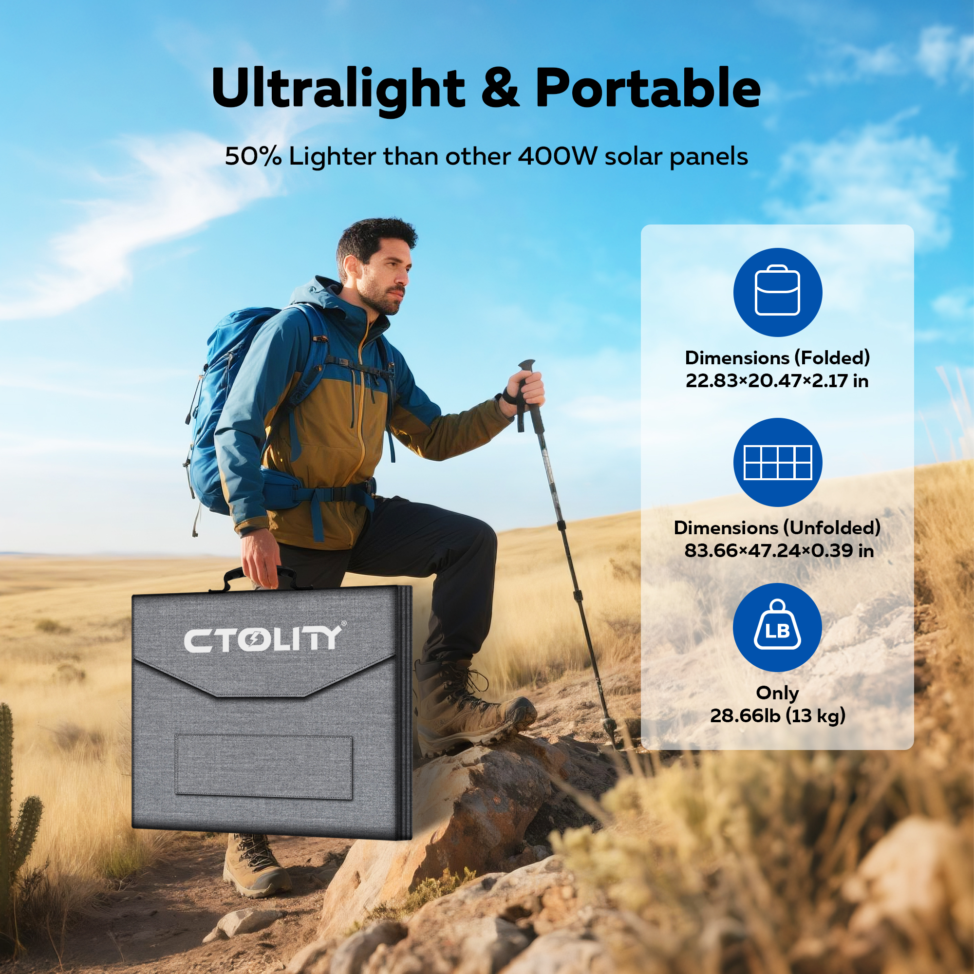 CTOLITY 400W Portable Solar Pa - Rv Solar Kit 400W 리뷰 및 가격