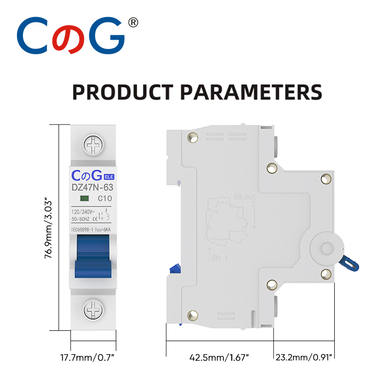 CG 2Pcs/Set AC Miniature Circu - Din Rail Circuit Breaker 리뷰 및 가격