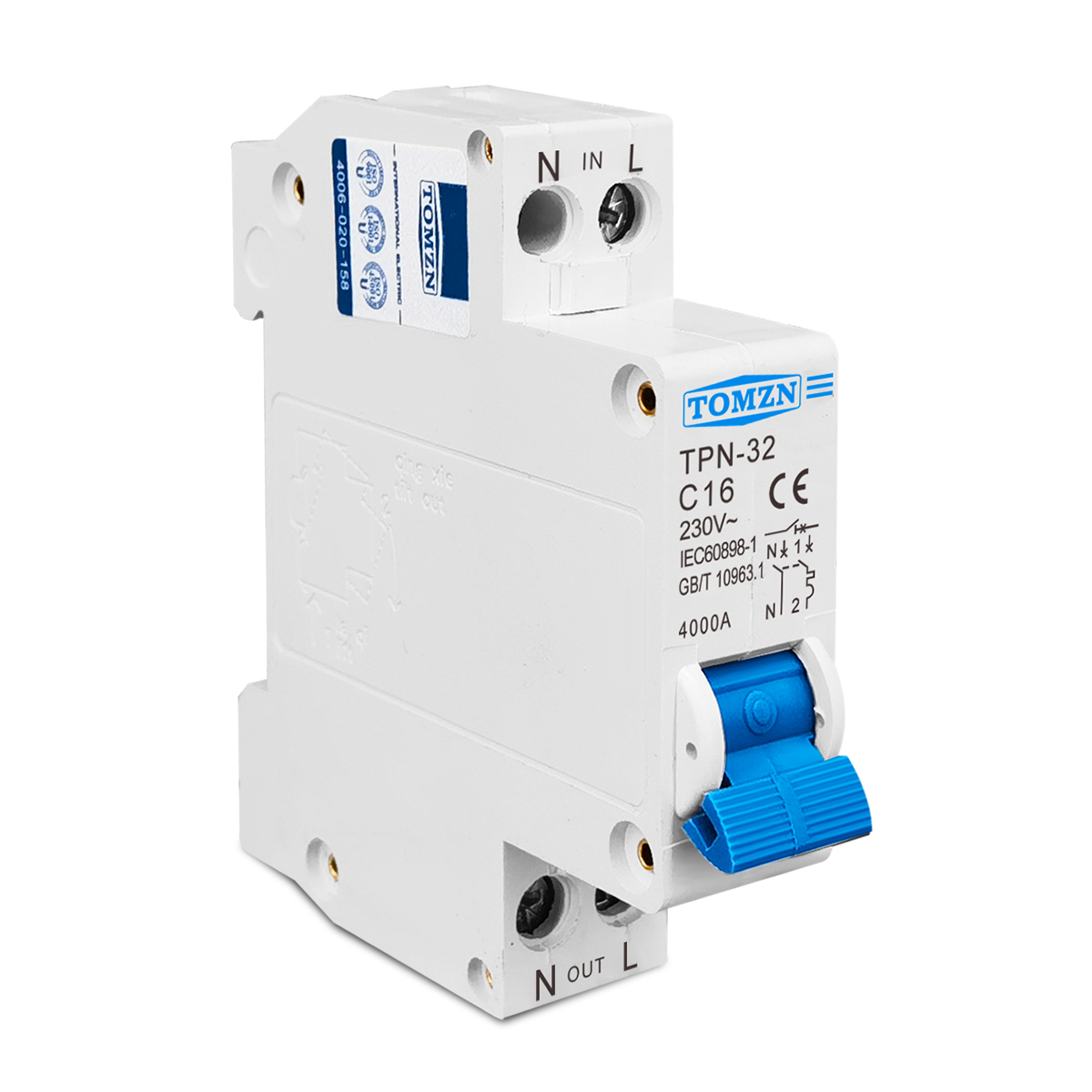 TOMZN TPN 1P+N Mini Circuit Br - Din Rail Circuit Breaker 리뷰 및 가격