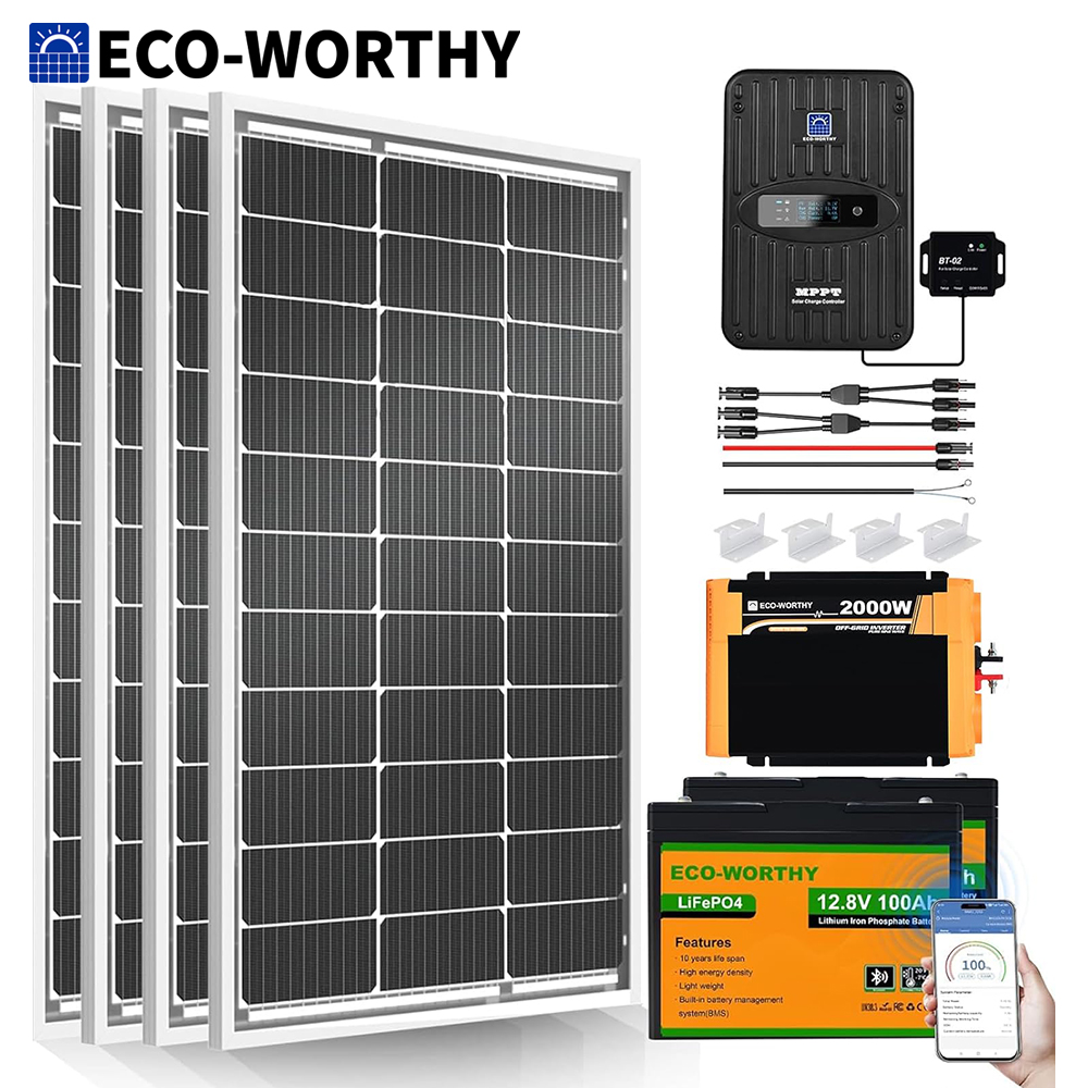 ECO-Worthy 1.6KWH Complete Sol - Rv Solar Kit 400W 리뷰 및 가격