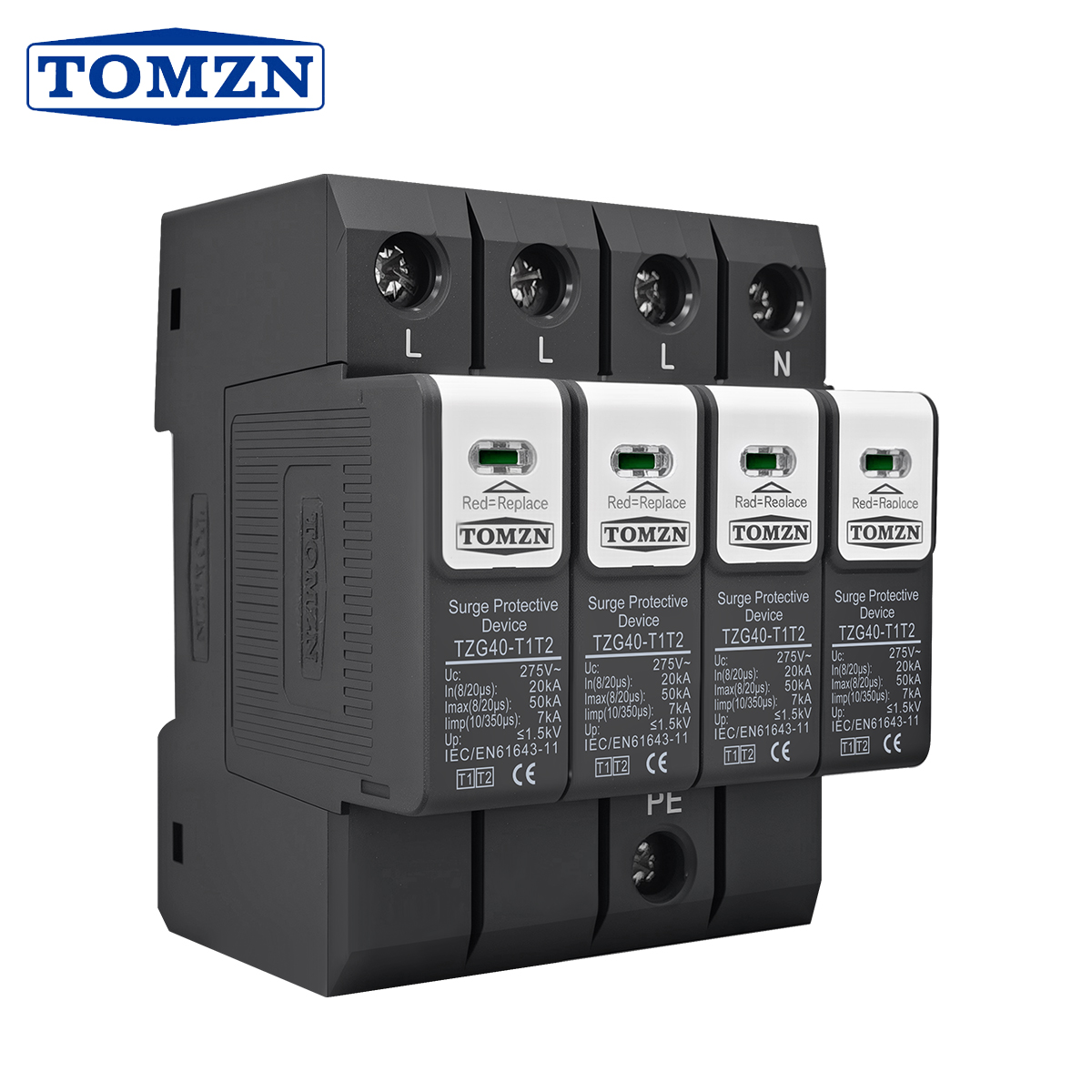 NEW Type T1 T2 2IN1 AC SPD Sur - Din Rail Circuit Breaker 리뷰 및 가격
