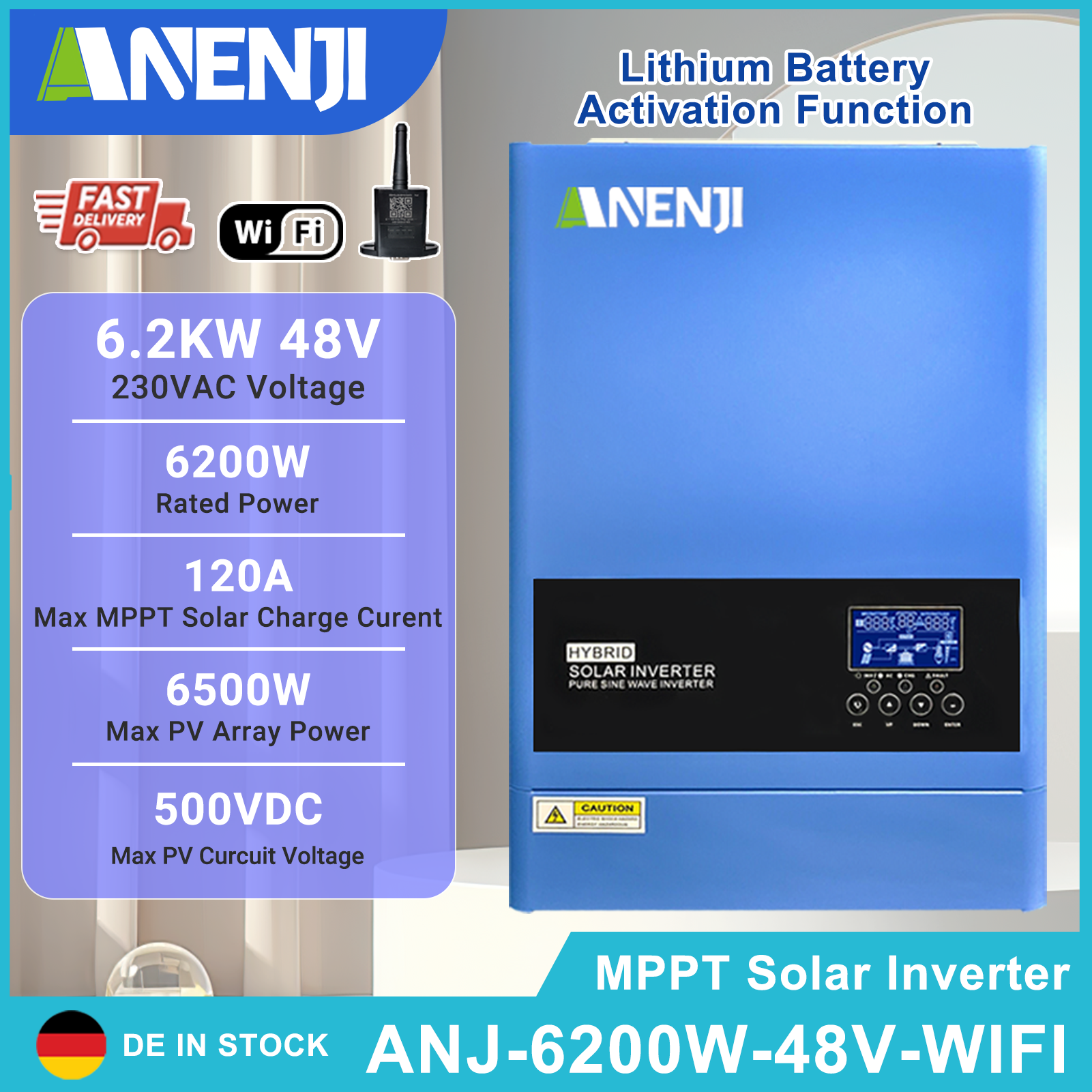 4KW 6.2KW Hybrid Solar Inverte - Off Grid Solar Kit 리뷰 및 가격