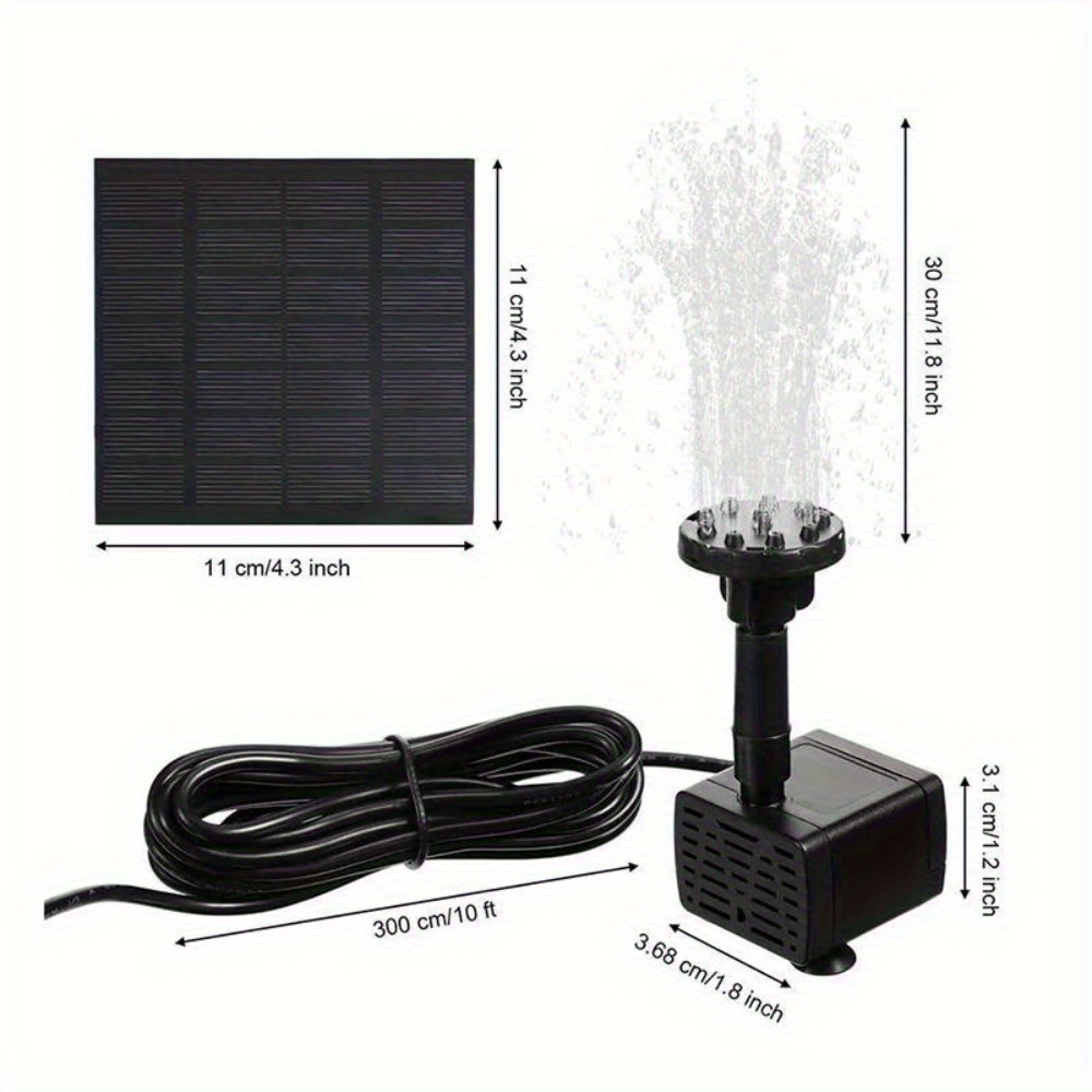 Solar Fountain with 6 Nozzles  - Solar Pool Pump Kit 리뷰 및 가격