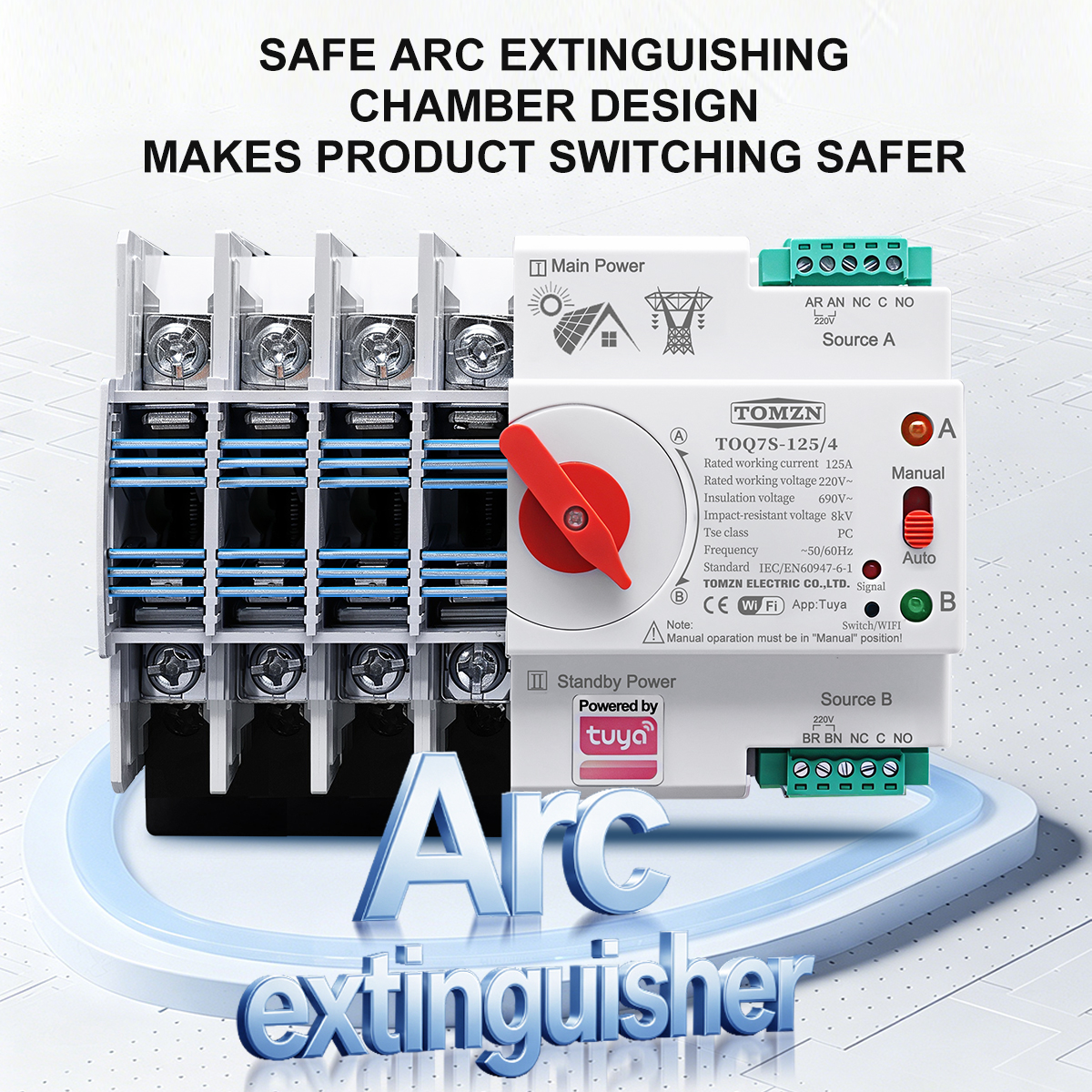 TOMZN TUYA SmartLife ATS 4P AC - Din Rail Circuit Breaker 리뷰 및 가격