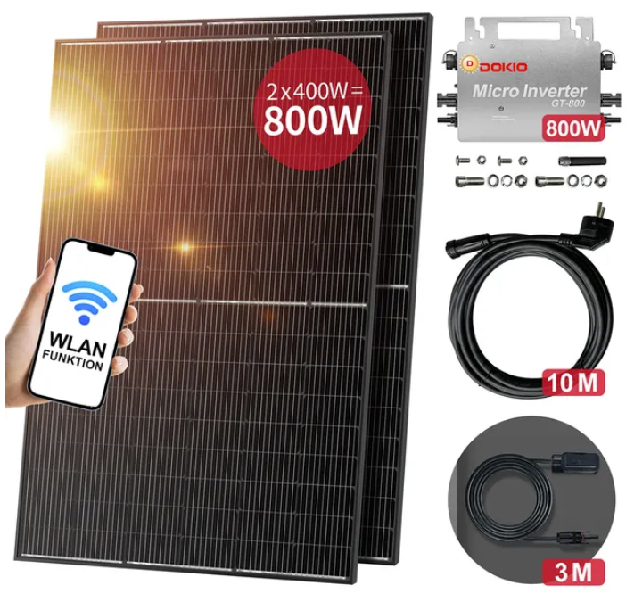 DOKIO Balcony Power Plants Kit - Rv Solar Kit 400W 리뷰 및 가격