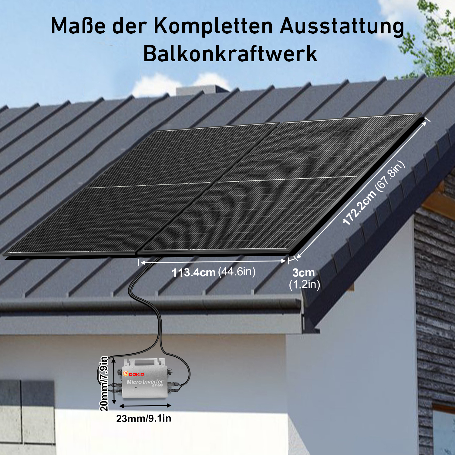 DOKIO Balcony Power Plants Kit - Rv Solar Kit 400W 리뷰 및 가격