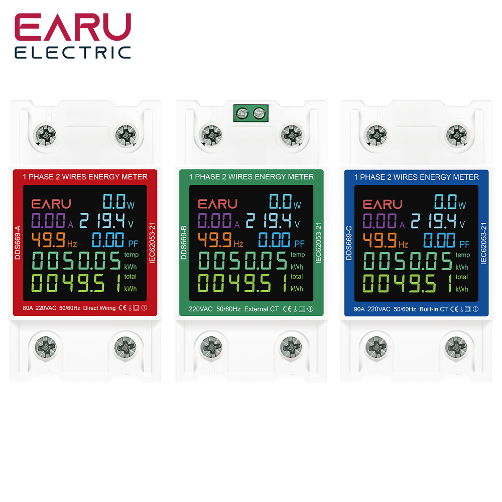 Din Rail AC Monitor 110V 220V  - Renewable Energy Demonstration Kit 리뷰 및 가격