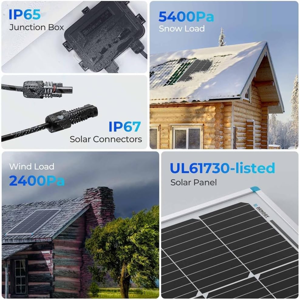100W 12V Solar Panel Starter K - Off Grid Solar Kit 리뷰 및 가격