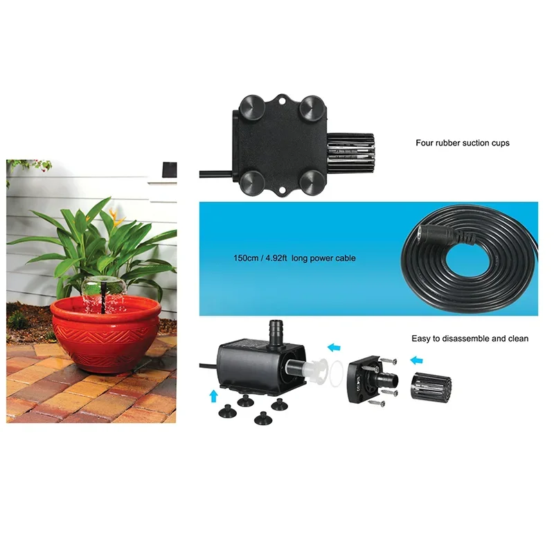 Ultra-quiet DV12V Solar Brushl - Solar Pool Pump Kit 리뷰 및 가격