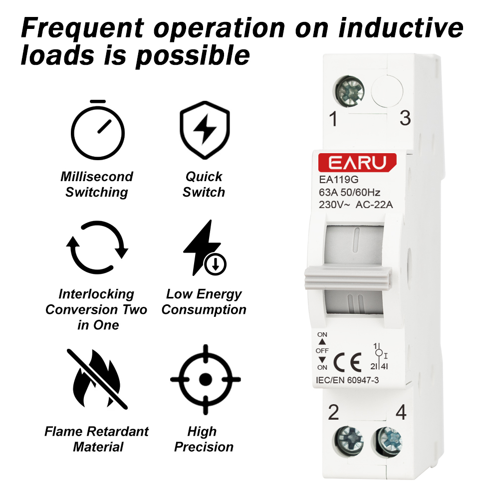 1P 40A 63A AC230V 50/60Hz Din  - Din Rail Circuit Breaker 리뷰 및 가격