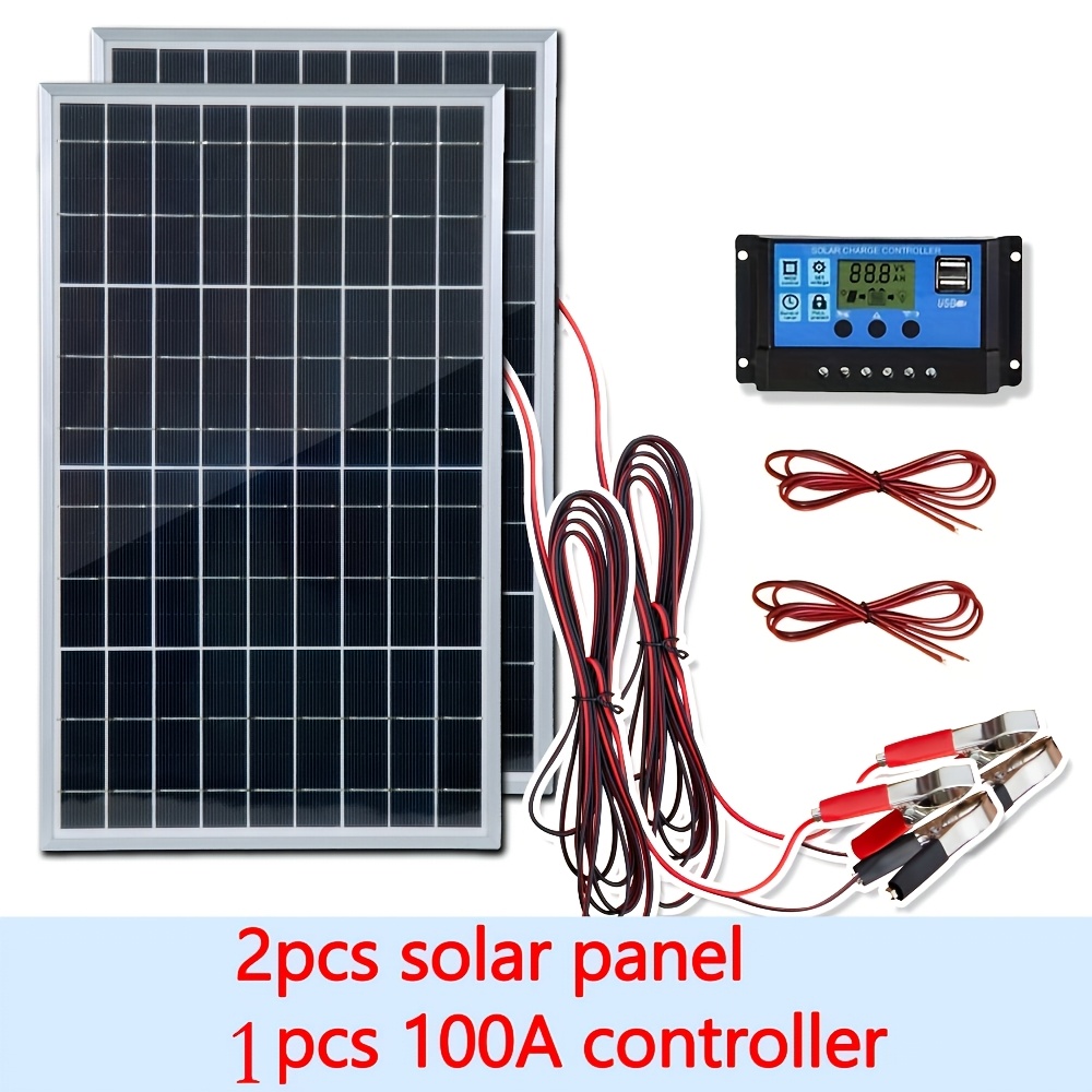 12V Solar Panel Kit 1pc/2pcs W - Off Grid Solar Kit 리뷰 및 가격