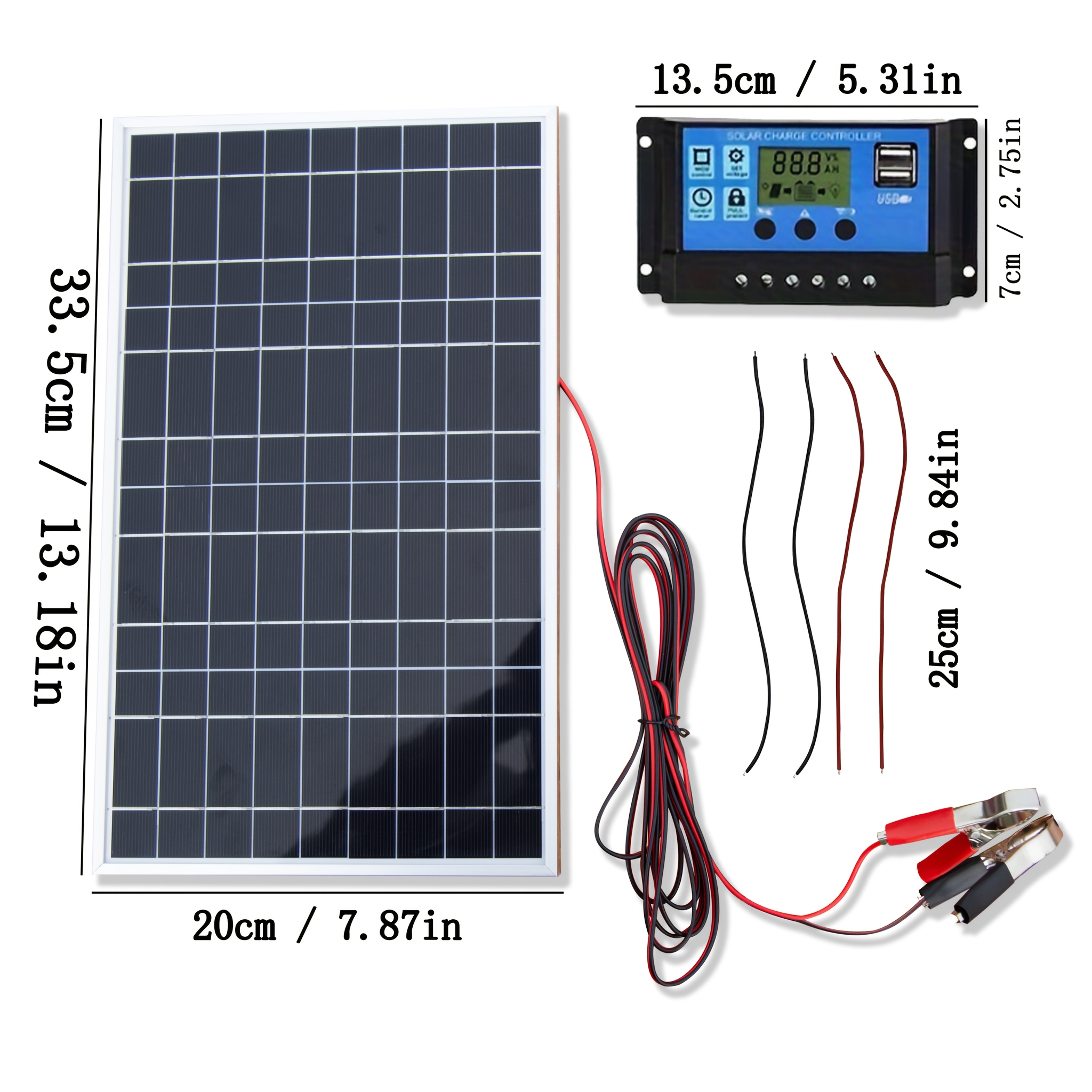 12V Solar Panel Kit 1pc/2pcs W - Off Grid Solar Kit 리뷰 및 가격