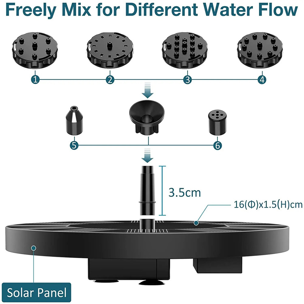 13cm Floating Solar Panel Sola - Solar Pool Pump Kit 리뷰 및 가격