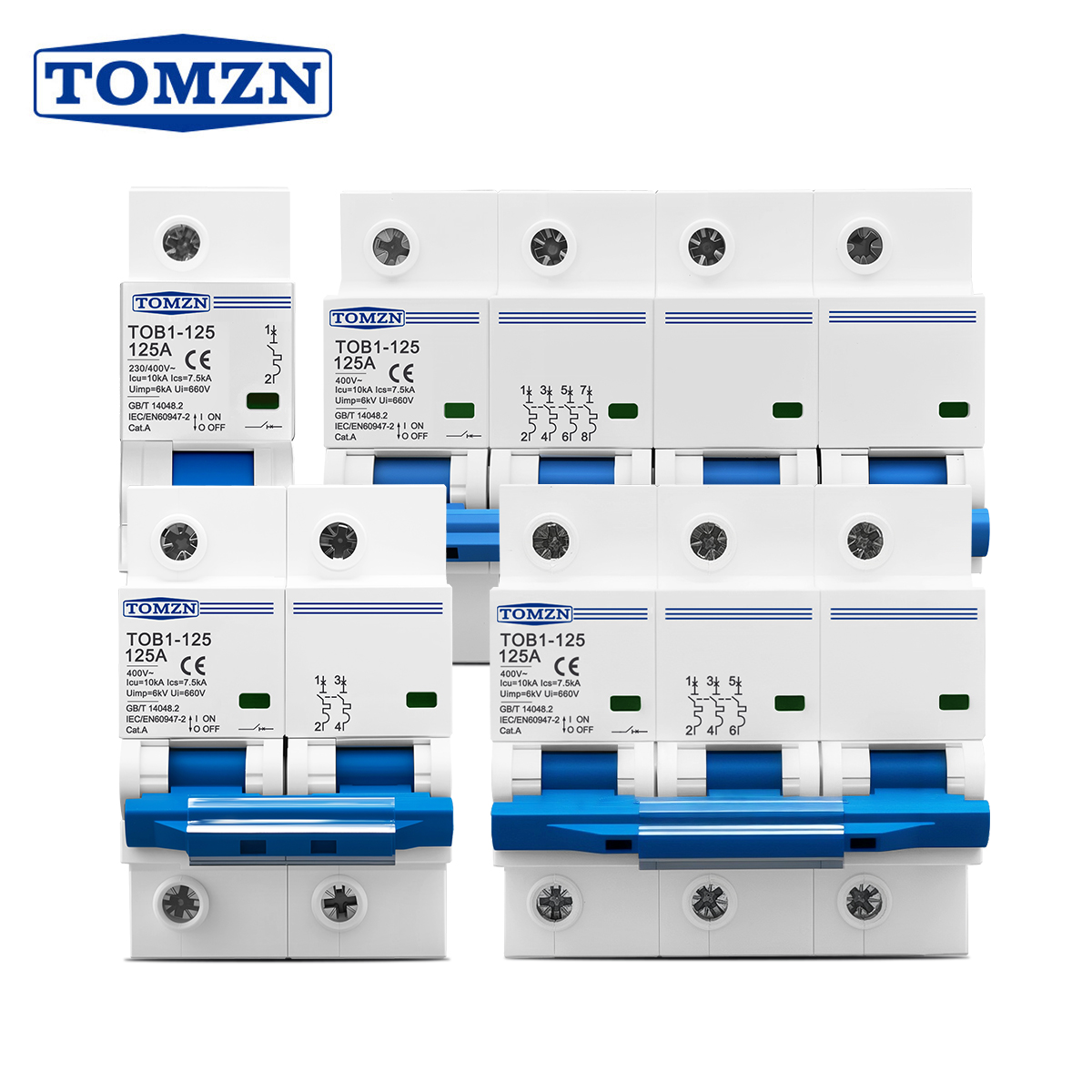 1P 2P 3P 4P 400V AC High-curre - Din Rail Circuit Breaker 리뷰 및 가격