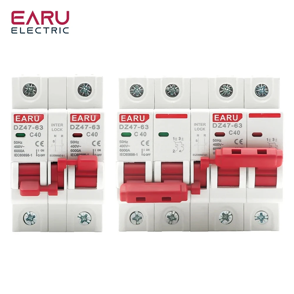 1P+1P 2P+2P MTS AC Dual Power  - Din Rail Circuit Breaker 리뷰 및 가격