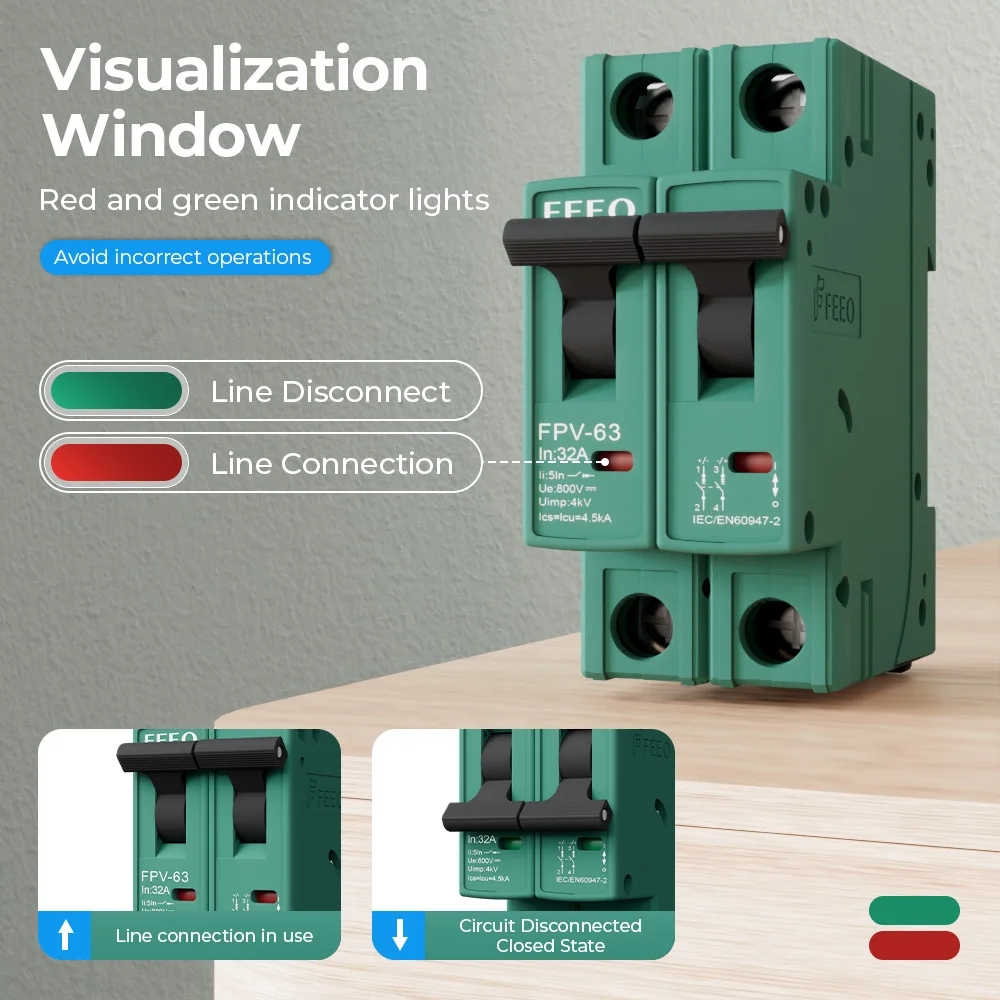 FEEO New FPV-63 2P DC Breaker  - Din Rail Circuit Breaker 리뷰 및 가격