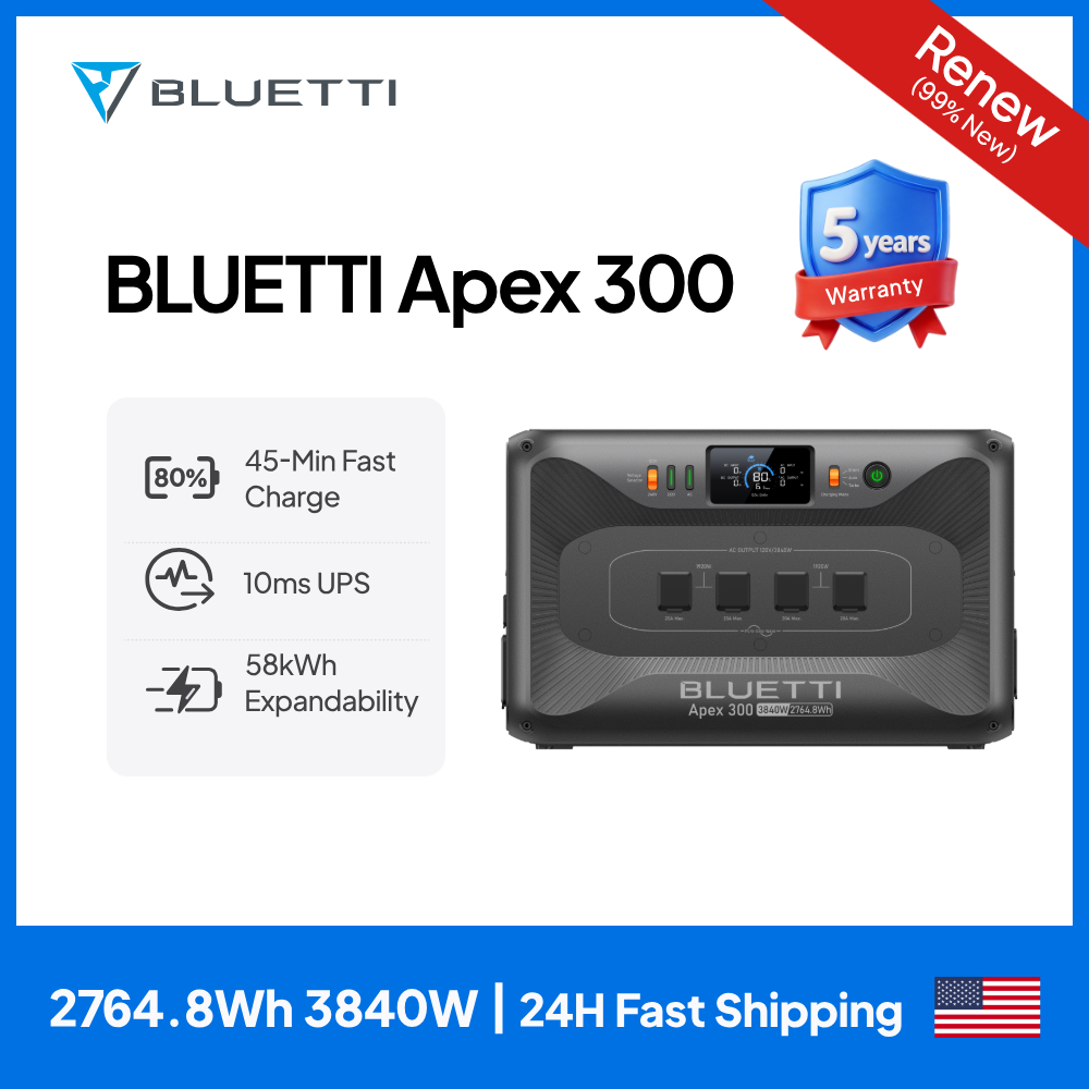 【RENEW 】BLUETTI Apex 300 2764W - Renewable Energy Home Solutions 리뷰 및 가격