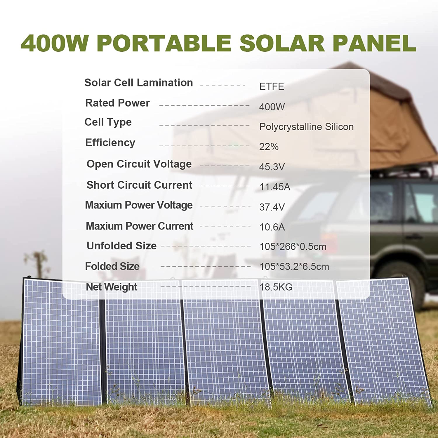 ALLPOWERS Foldable Solar Panel - Rv Solar Kit 400W 리뷰 및 가격