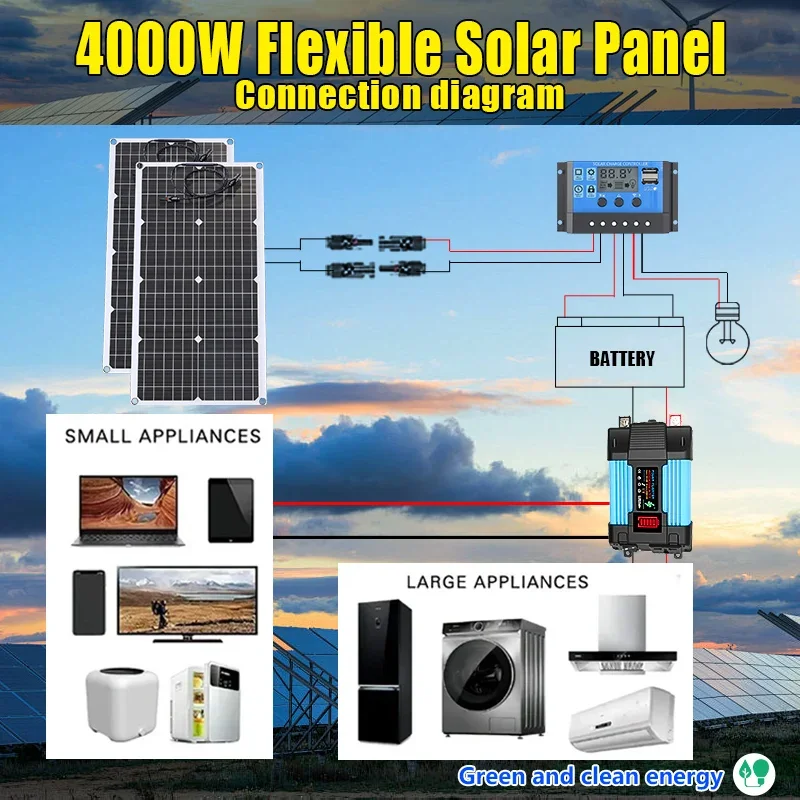 4000W Solar Panel Kit 12V To 1 - Off Grid Solar Kit 리뷰 및 가격